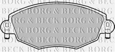 BORG & BECK bbp1706 -  Комплект тормозных колодок, дисковый тормоз